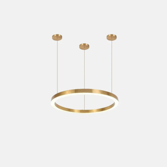 Minimalistisch Pendelleuchte LED Metall Gold Esszimmer