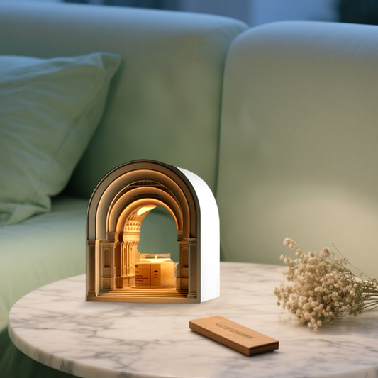 Art Deco  Tischlampe LED Aroma-Kerze Schmelzen Gips Schlafzimmer