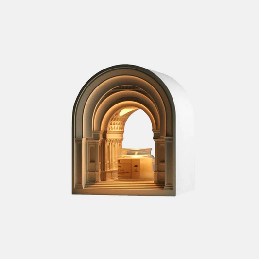 Art Deco  Tischlampe LED Aroma-Kerze Schmelzen Gips Schlafzimmer