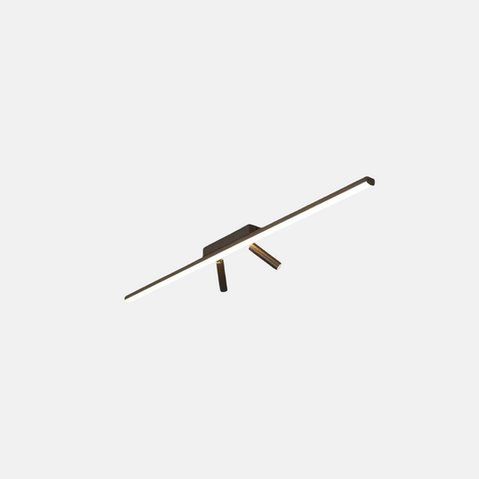 Minimalistisch Deckenleuchte LED Linear Schwarz Metall Schlafzimmer