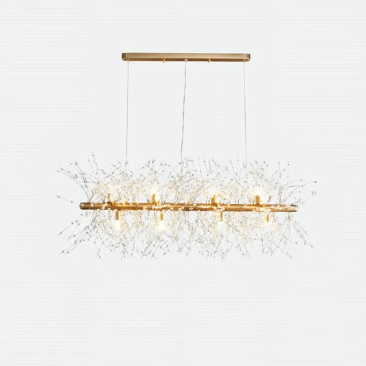 Modern Pendelleuchte Metall Gold/Silber Wohnzimmer