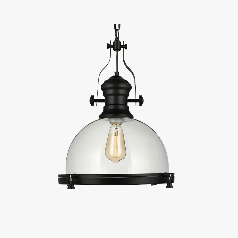 Industrial Pendelleuchte Metall Schwarz Esszimmer