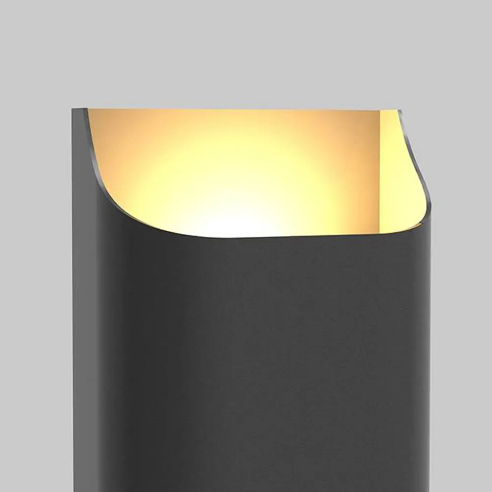Modern Außenwandleuchte LED Solar Metall 