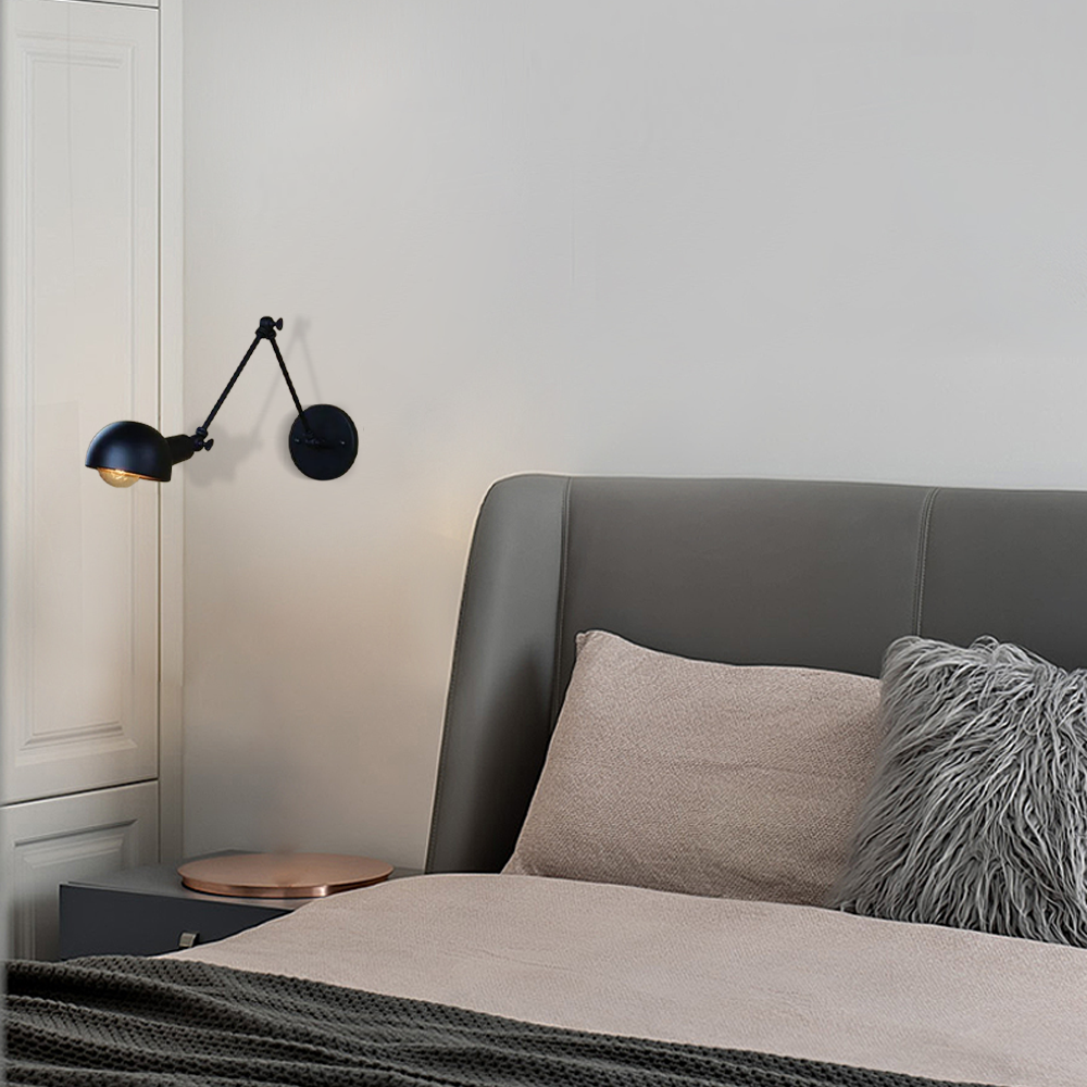 Modern Wandleuchte LED Verstellbare Metall Schwarz Wohnzimmer