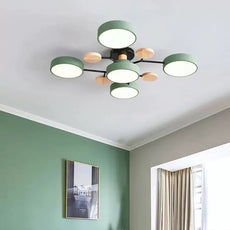 Klassisch Mehrkopf-Deckenleuchte Metall Grau Wohnzimmer