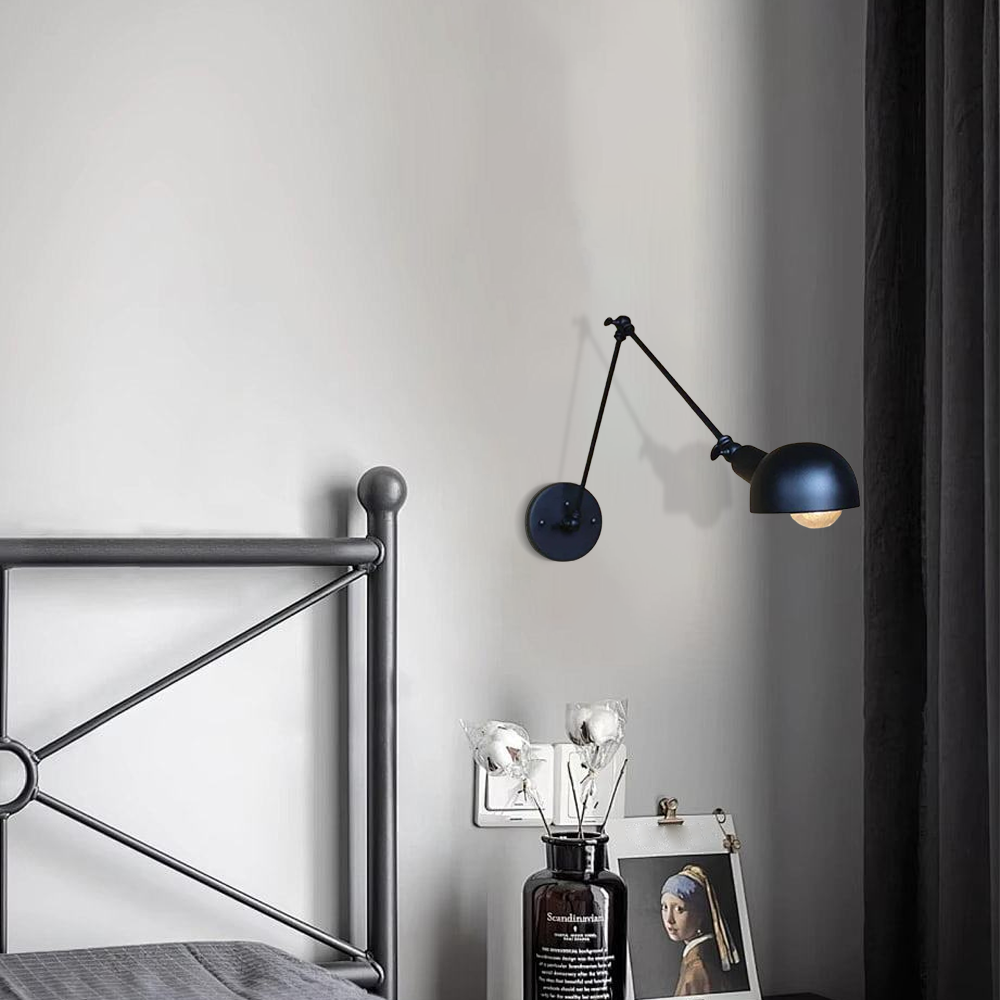 Modern Wandleuchte LED Verstellbare Metall Schwarz Wohnzimmer