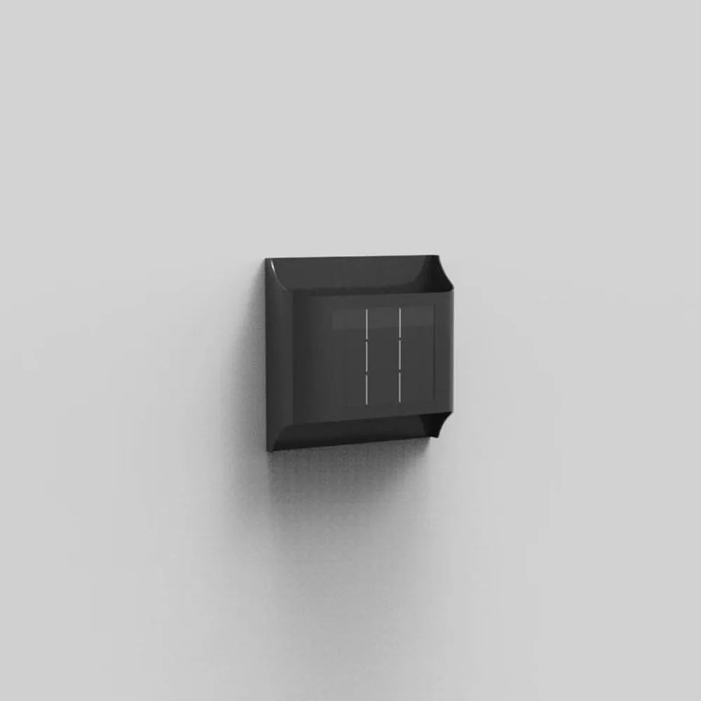 Außenwandleuchte LED Solar Metall Schwarz