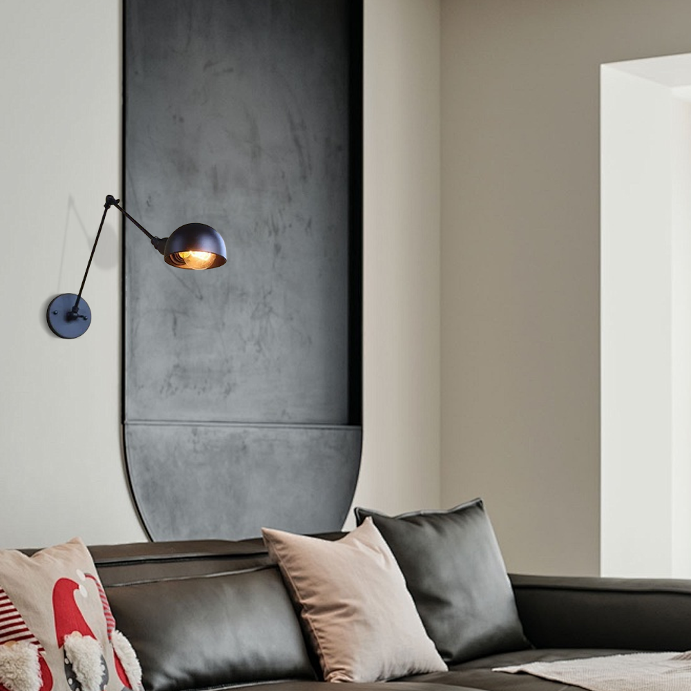 Modern Wandleuchte LED Verstellbare Metall Schwarz Wohnzimmer