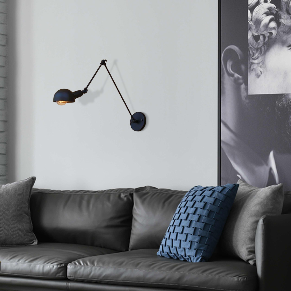 Modern Wandleuchte LED Verstellbare Metall Schwarz Wohnzimmer