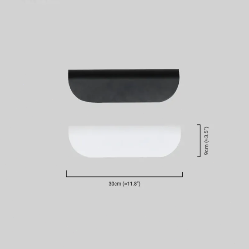 Minimalistisch Wandlampe Metall Weiß Garten