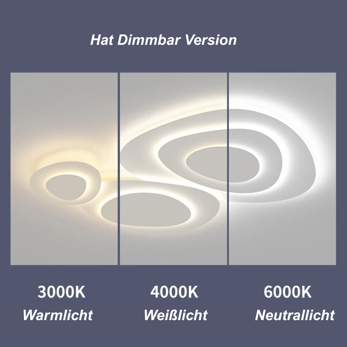 Moderne Deckenleuchte LED Wolken Weiß Metall Schlaf/Wohnzimmer