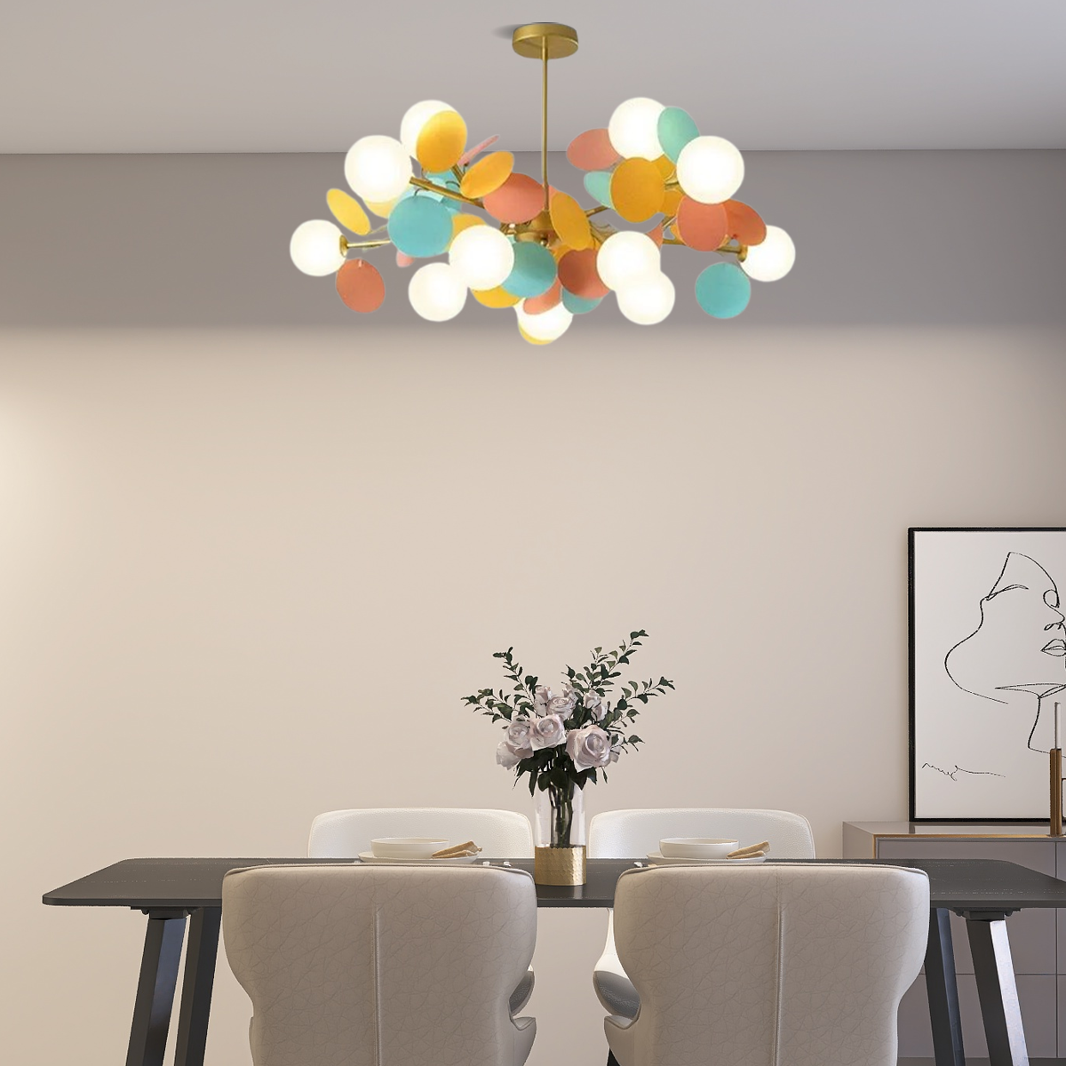  Moderne Kronleuchter LED Weltkugel Mehrfarbig Acryl/Glas Esszimmer