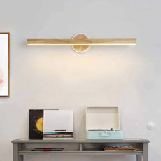 Modern Holz Rechteckig Holzfarbe Wandleuchte Wohnzimmer
