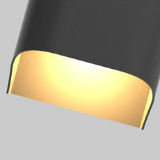 Modern Außenwandleuchte LED Solar Metall Schwarz 