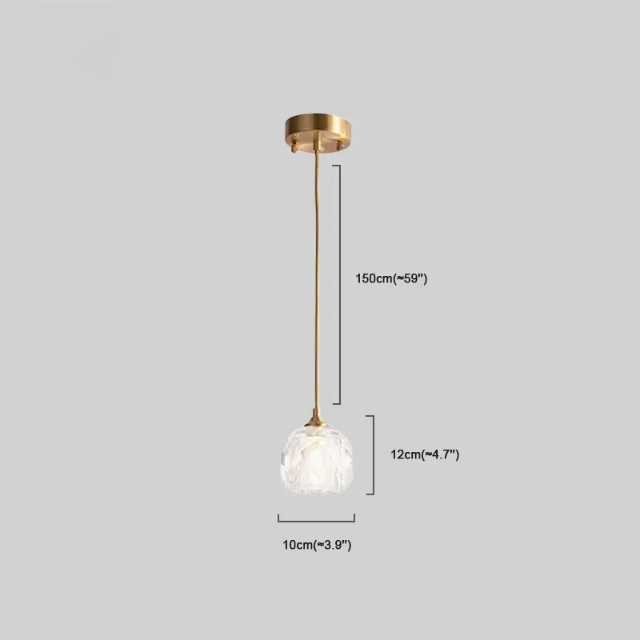 Nordisch Pendelleuchte Acryl Gold Schlafzimmer
