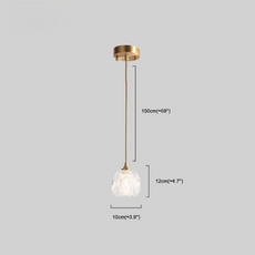 Nordisch Pendelleuchte Acryl Gold Schlafzimmer