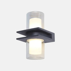 Modern Außenwandleuchte LED Metall Schwarz Passage