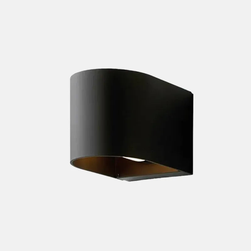 Modern Wandlampe Metall Schwarz Hof