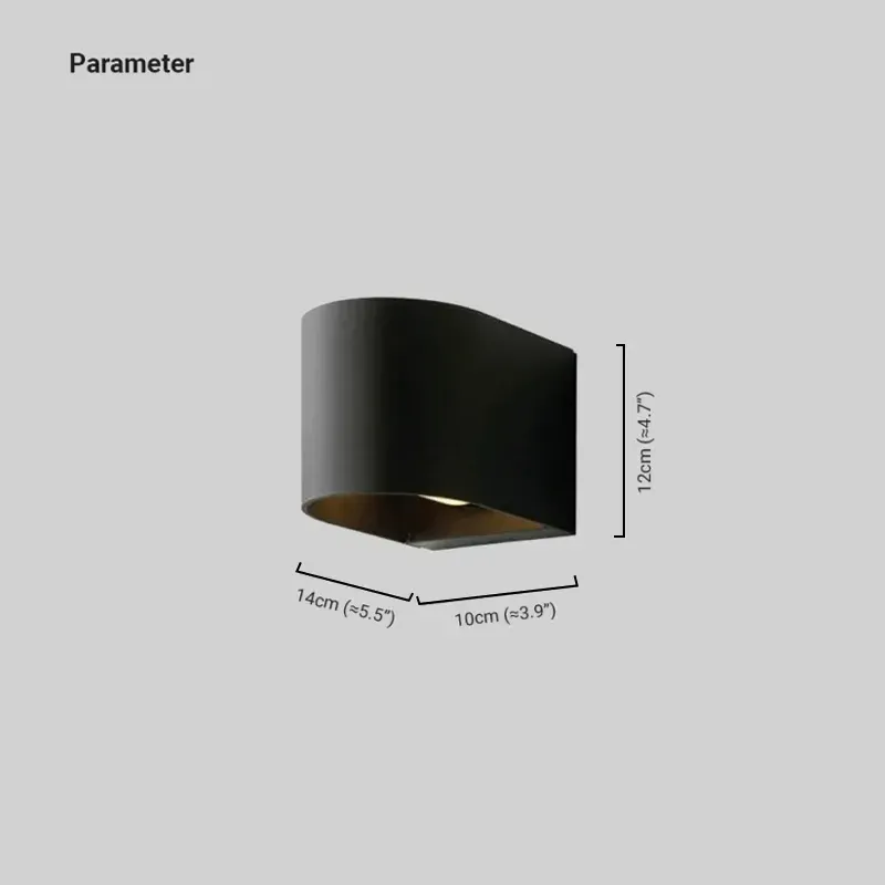 Modern Wandlampe Metall Schwarz Hof