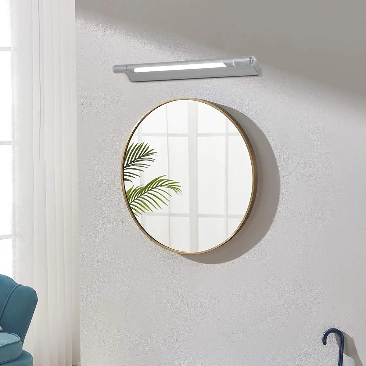 Minimalistisch Wandlampe LED Linear Silber Metall Acryl Badezimmer
