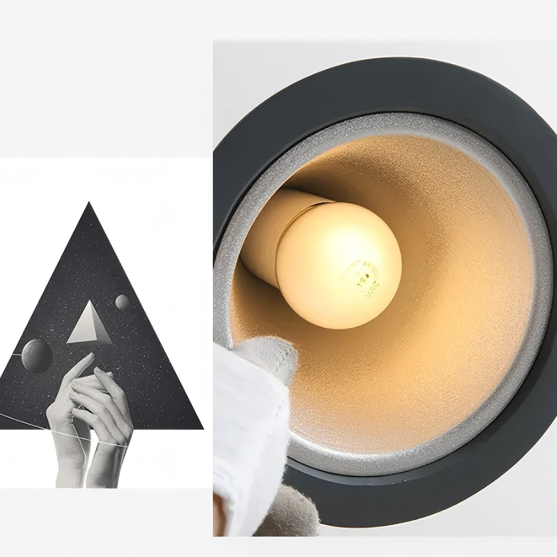 Morandi Pendelleuchte LED Metall Dreieckig Küche