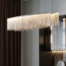Modern Pendelleuchte Acryl Chrom Wohnzimmer