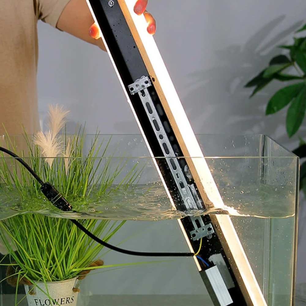 Moderne Außenwandleuchte LED Linear Schwarz Metall Garten/Balkon