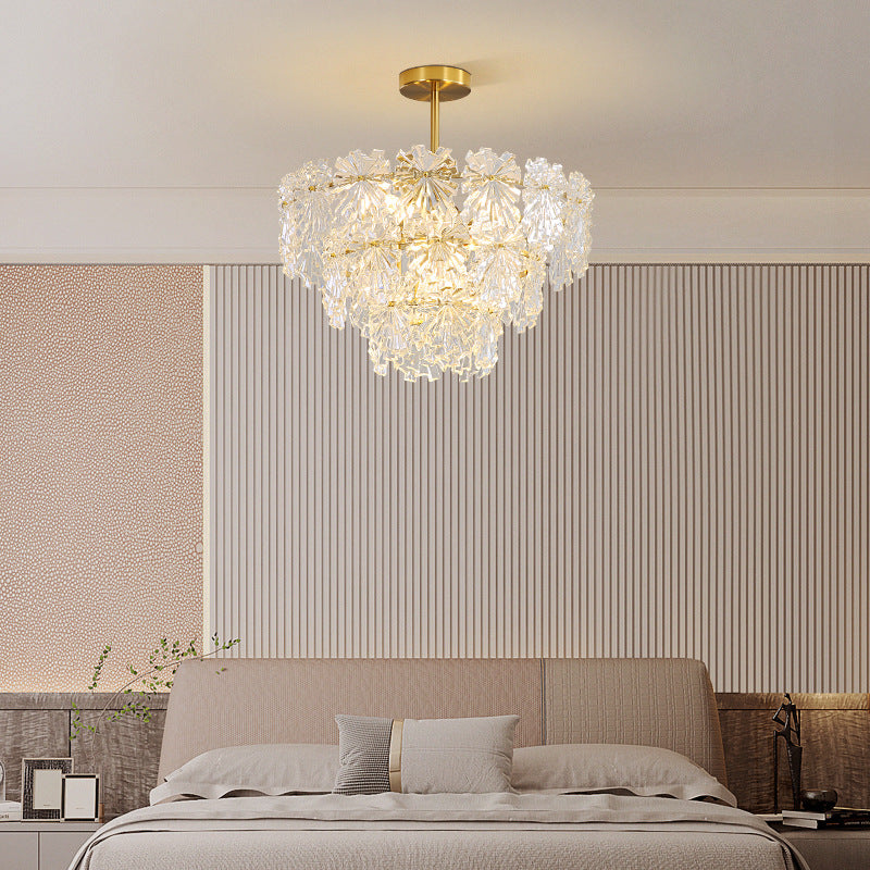 Royal Pendelleuchte Glas Gold Esszimmer