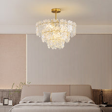 Royal Pendelleuchte Glas Gold Esszimmer