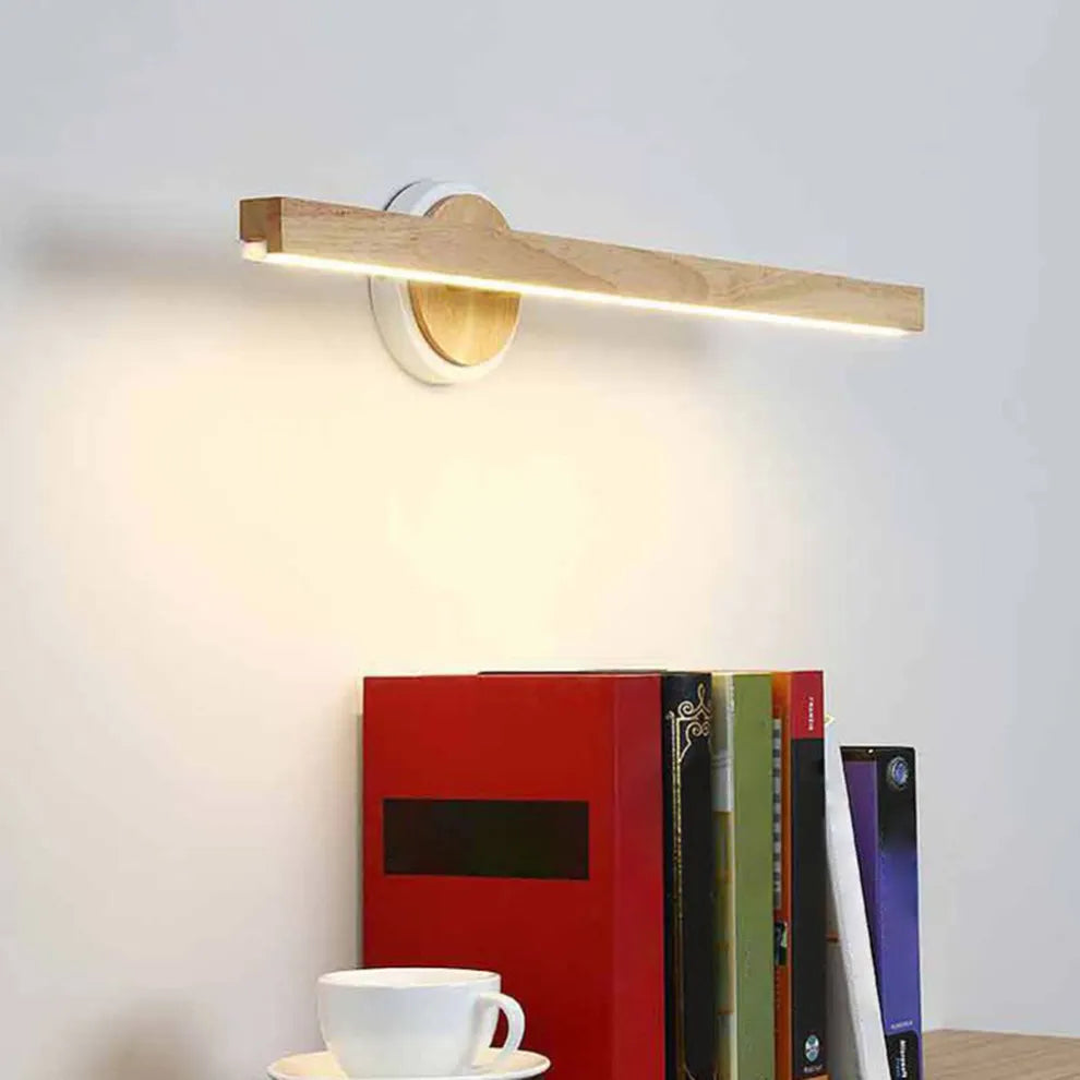 Modern Holz Rechteckig Holzfarbe Wandleuchte Wohnzimmer