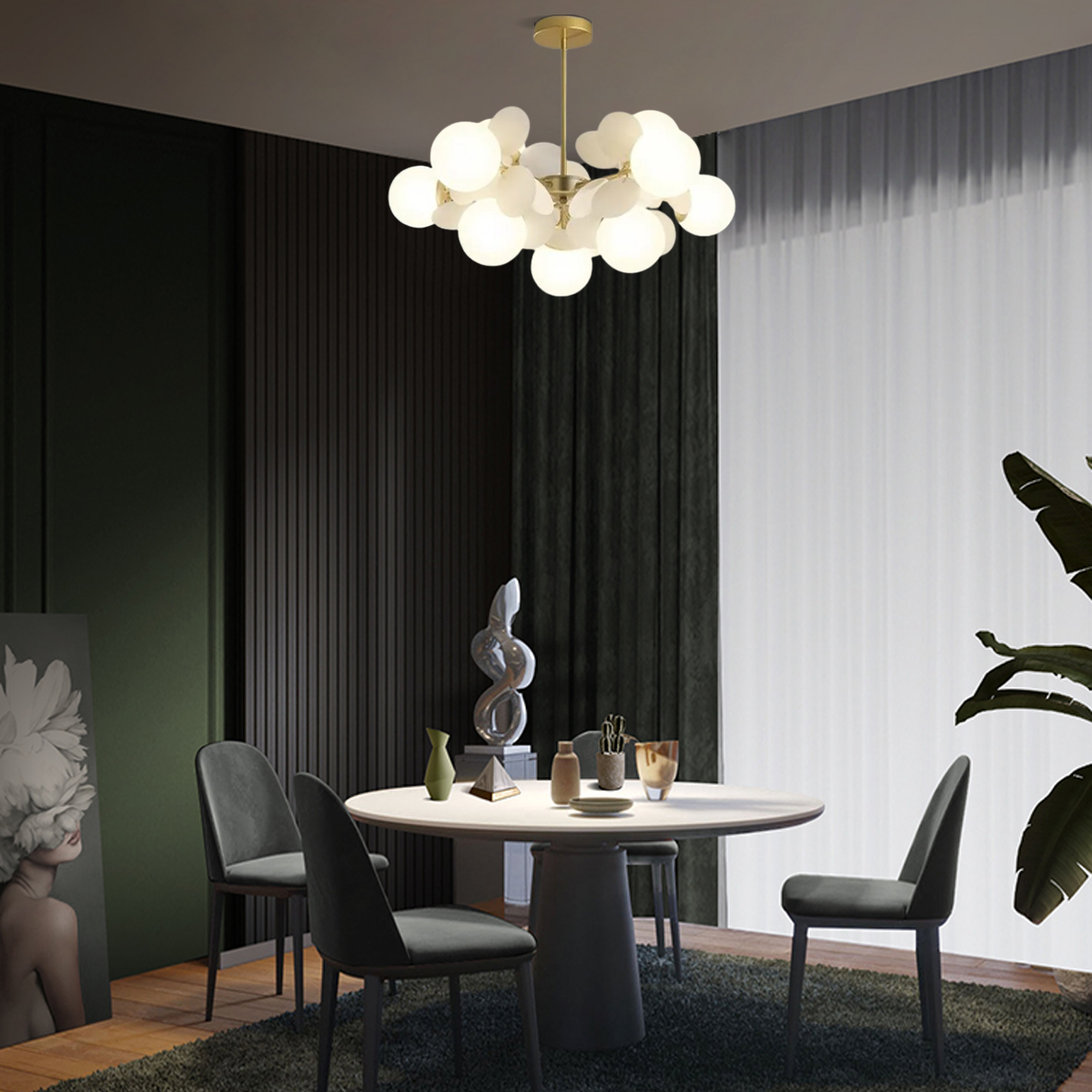 Moderne Kronleuchter LED Weltkugel Mehrfarbig Acryl/Glas Esszimmer