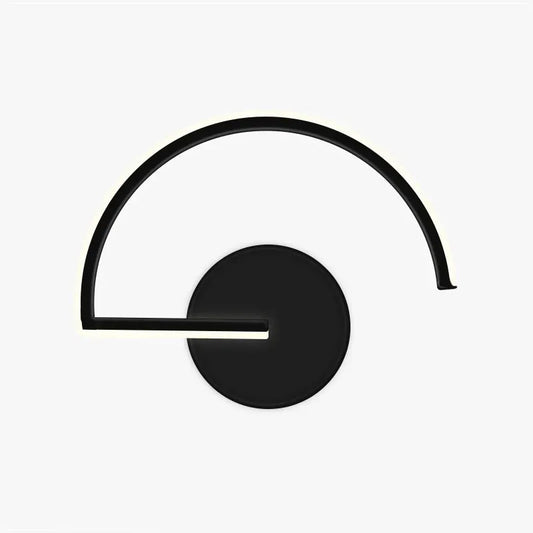 Minimalistisch Wandlampe Metall Schwarz Schlafzimmer
