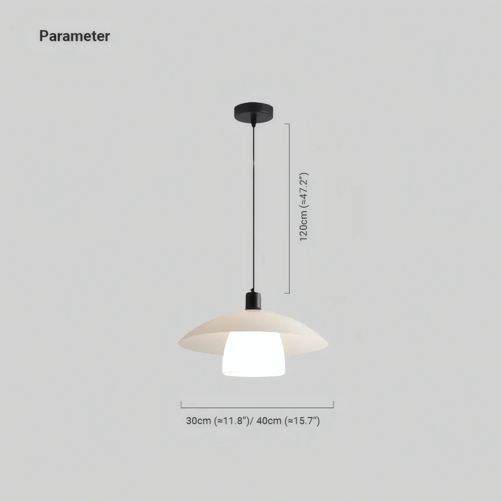 Nordic Pendelleuchte Metall Weiß Wohnzimmer