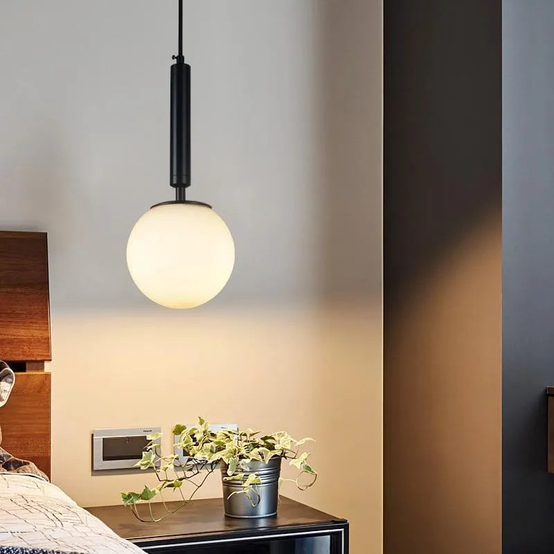 Modern Pendelleuchte Metall/Glas Schwarz Esszimmer