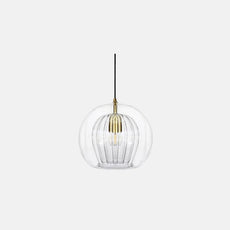 Moderne Pendelleuchte LED Glas Klar/Bernstein Esstisch/Wohnzimmer