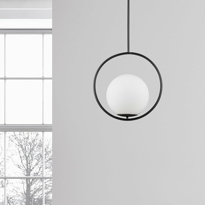 Minimalistisch Pendelleuchte Metall Schwarz Schlafzimmer
