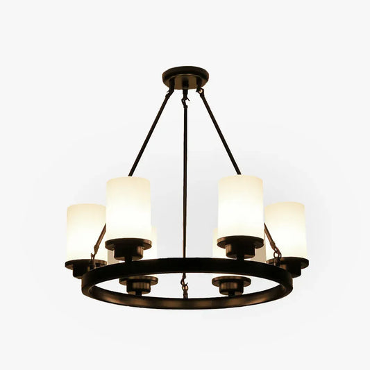 Vintage Kronleuchter Glas Schwarz Esszimmer