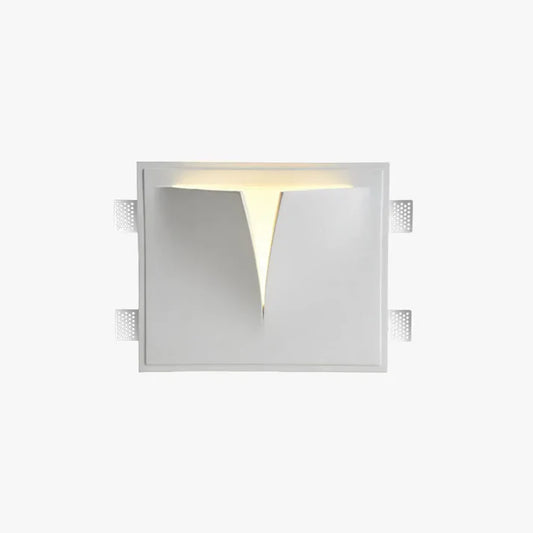 Art Deco Wandlampe Metall Weiß Wohnzimmer
