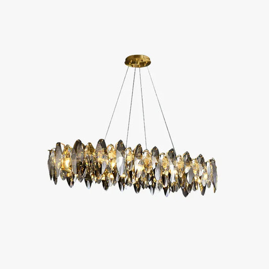 Royal Pendelleuchte Metall/Kristall Gold Schlafzimmer Esszimmer