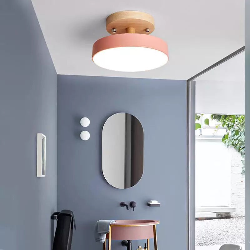 Modern Deckenleuchte Holz Grün Schlafzimmer