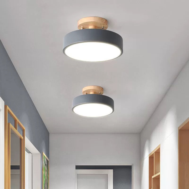 Modern Deckenleuchte Holz Grün Schlafzimmer