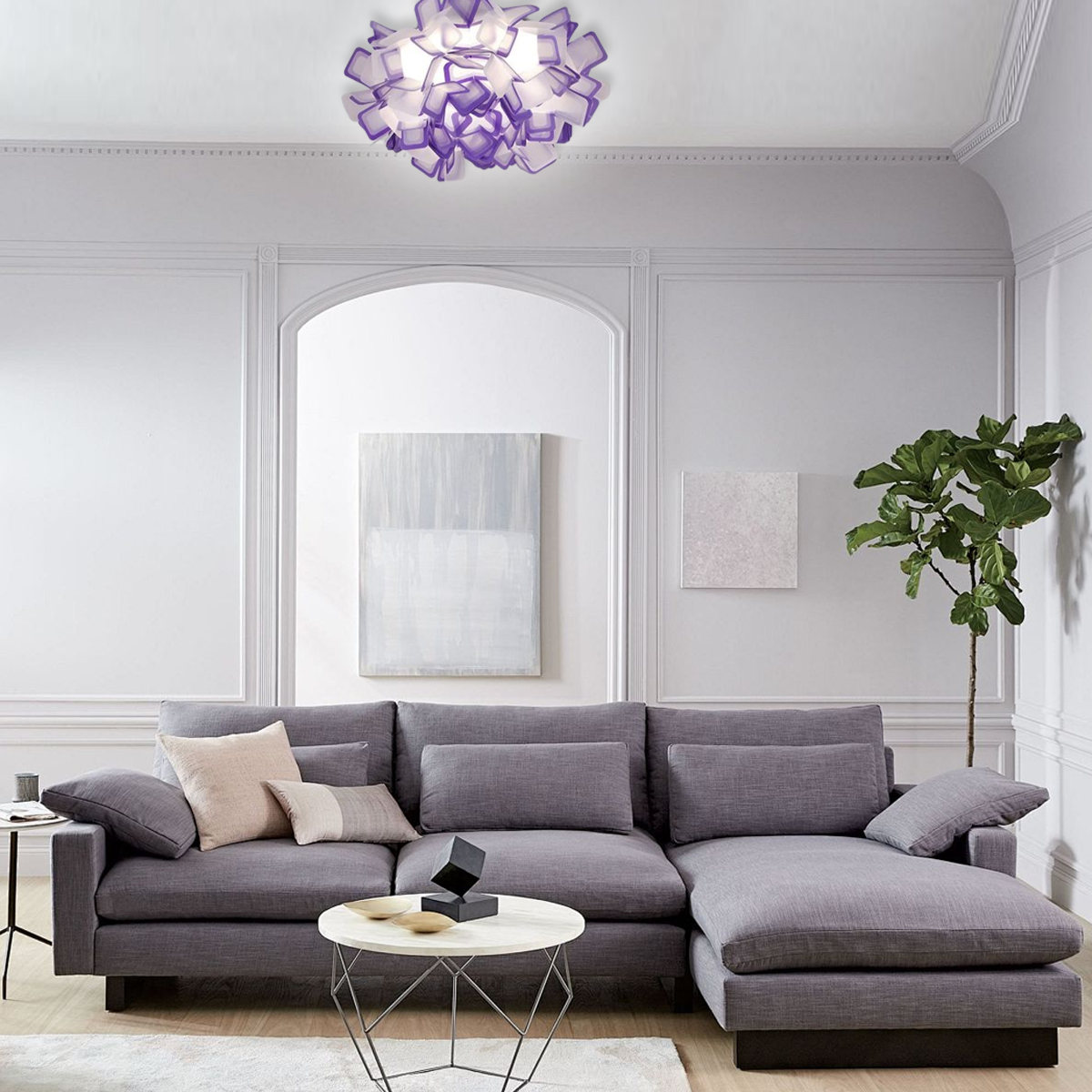 Modern Deckenleuchte LED Blume Acryl Schlafzimmer