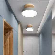 Modern Deckenleuchte Holz Grün Schlafzimmer