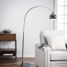 Modern Stehleuchte LED Bogen Silber Metall -Modern und schick