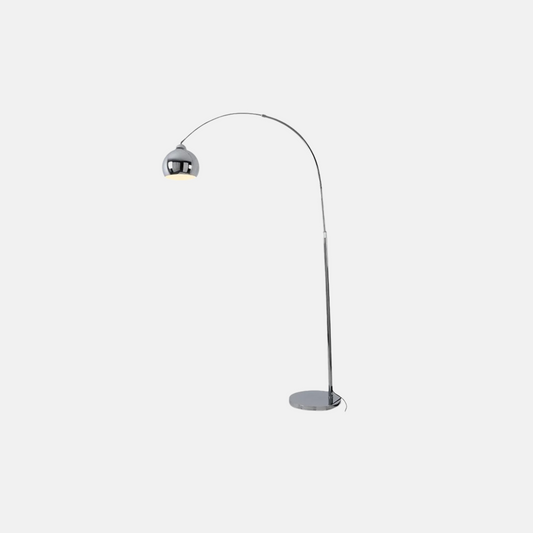 Modern Stehleuchte LED Bogen Silber Metall 
