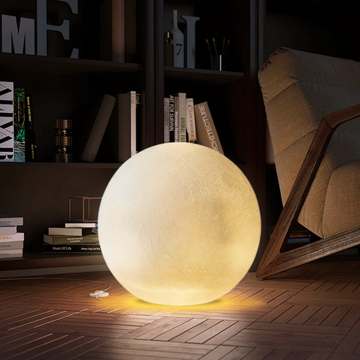 Art Deco Stehleuchte LED Resin Kugelförmig Gelb Schlaf/Wohnzimmer