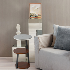 Modern Stehleuchte LED Tischform Holz Wohn/Schlafzimmer