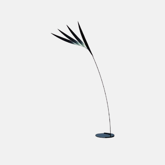 Minimalistisch Stehleuchte LED Federleicht Metall Schwarz 