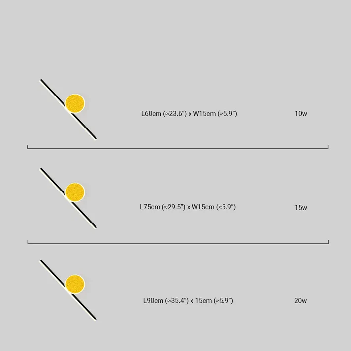 Modern Wandlampe Acryl Gelb Wohnzimmer