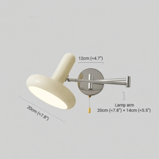 Nordic Wandleuchte Metall Beige Wohnzimmer